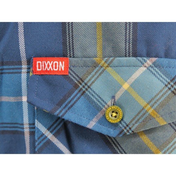 Dixxon Flannel Co “The‎ Complex” Men's Shirt Size 2XL Blue plaid button up - Picture 3 of 10
